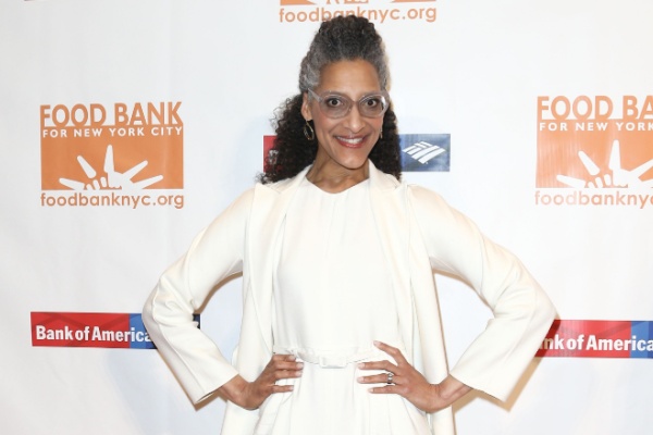 Chef Carla Hall at Food Bank event