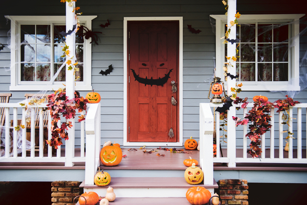 20 crafty days of halloween) front door spooky eyes - See Vanessa