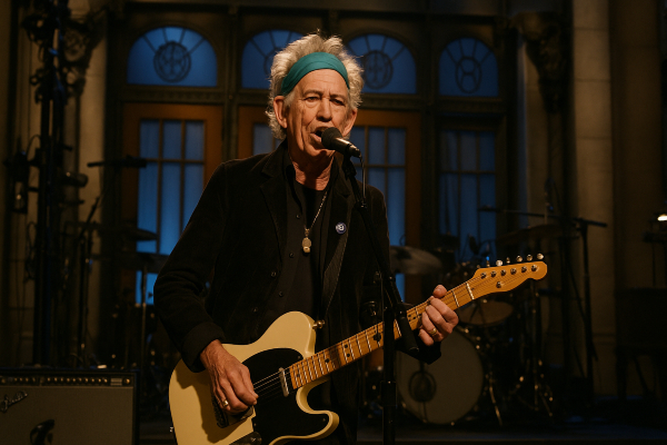Keith Richards Performing on SNL
