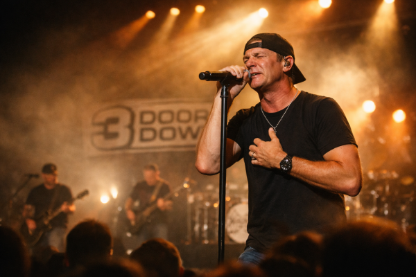 Brad Arnold of 3 Doors Down on stage