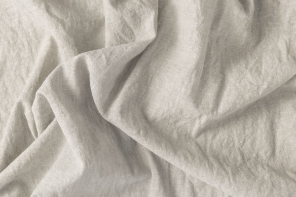 A soft light grey linen fabric